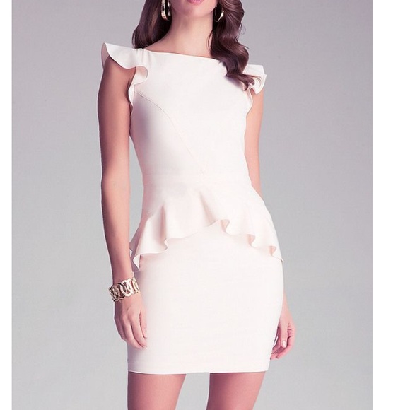 bebe peplum dress